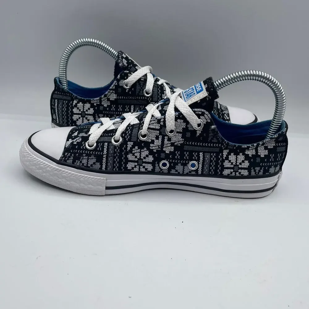 Converse Chuck Taylor All Star Winter Print Snow Christmas Black Kids Juniors 4